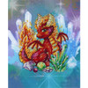 Fire Guardian Counted Cross Stitch Kit on Designer Aida by MP Studia