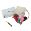 Punch Needle Kit: Yarn and Hoop: Butterfly