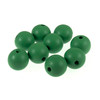 Wooden Craft Beads: Round: 25mm: Green: 9 Pieces by Trimits