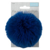 Pom Pom: Faux Fur: 11cm: 1 Piece: Blue