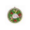 New Year Christmas Ornament Counted Cross Stitch Kit on Wood by Kind Fox