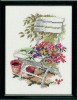 Floral Seat Cross Stitch Kit By Pako