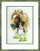 Horse and Puppy Cross Stitch Kit by Pako