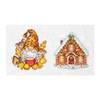 The Gnome and Gingerbread House Cross Stitch Ornaments On Plastic Canvas By Luca-S