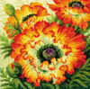 Fire Poppies Counted Cross Stitch Kit by Riolis