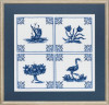 Blue and White Design Cross Stitch Kit by Pako