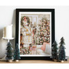 White Santa With Christmas Tree Counted Cross Stitch Kit By Luca-S