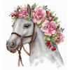 Flower Horse Counted Cross Stitch Kit By MP Studia