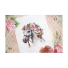 Flower Horse Counted Cross Stitch Kit By MP Studia