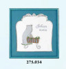 Baby Pram Blue Border Cross Stitch Kit by Pako