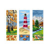 Lighthouse Bookmarks Counted Cross Stitch Kit on Plastic Canvas by Orchidea