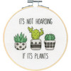 It's not Hoarding Counted Cross Stitch Kit with Hoop by Dimensions