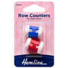 Row Counters: 2-6mm: Red and Blue: 2 Pieces