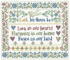 Love, Harmony, Peace Charted Pattern Only By Sandra Cozzolino 