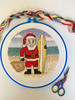 Surfing Santa Christmas Counted Cross Stitch Kit by Emma Louise