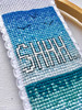 Shhh Beach Bookmark Counted Cross Stitch Kit By Emma Louise
