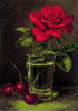 Rose and Sweet Cherry Counted Cross Stitch Kit by Riolis