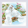 White Doves Counted Cross Stitch Kit Riolis