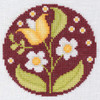 Tulip and Daisy Cross Stitch Kit by CWOC