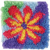 Flower Power Latch Hook Rug Kit