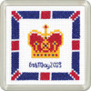 Crown Coaster Cross stitch Kit by Heritage