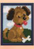 Dog and Bone Cross Stitch Kit by Pako