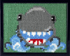 Shark Beginner Cross Stitch Kit by Pako