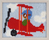 Red Plane Beginner Cross Stitch Kit by Pako