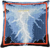 Lightening Chunky Cross Stitch Cushion Kit by Pako