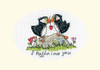 I Puffin Love You Counted Cross Stitch Kit By Bothy Threads