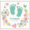 Baby Feet birth record Cross stitch Kit By Vervaco