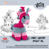 Candy Unicorn Pocket pal Crochet Kit by Knitty Critters