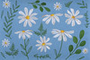 Sewing Box (M): Embroidered: Denim Daisies