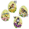 Set of 4 Birds Counted Cross Stitch Kit By Orchidea