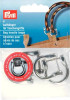 Pack of 4 Silver Bag Handle Loops 18mm by Prym 