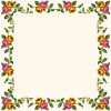 Pink and Yellow Rose Tablecloth Counted Cross Stitch Kit by Gobelin L