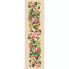 Pink Rose Runner Tapestry Canvas By Gobelin L