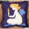 Praying Angel Printed Cross Stitch Kit By Gobelin