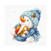 Snowman and Dog Counted Cross Stitch Kit by Alisa