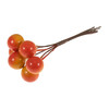 Medium Berries on Wire: Orange: 6 Pieces