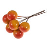 Large Berries on Wire: Orange: 6 Pieces