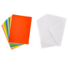 Cards Singlefold Mini Assorted Colours (10) by Peakdales