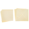 Cards Singlefold Square 144mm Cream (10) by Peakdales