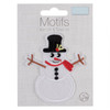 Christmas Snowman Iron On Motif by Trimits