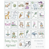 Baby Toy Alphabet Counted Cross Stitch Kit by Letistitch