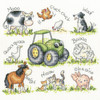 Farmyard Friends Counted Cross Stitch Kit by Bothy Threads