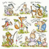 Country Folk Counted Cross Stitch Kit by Bothy Threads