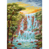 Steep Waterfall Counted Cross Stitch Kit by MP Studia