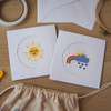 Ray of Sunshine Cross Stitch Card Making Kit By Sew Sophie