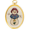 Snowlady Cross Stitch Kit  with Frame by Janlynn